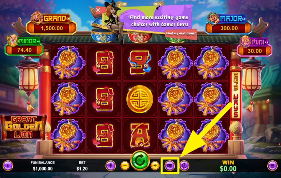 Great Golden Lion AJUSTEZ LA MISE AU MAXIMUM.