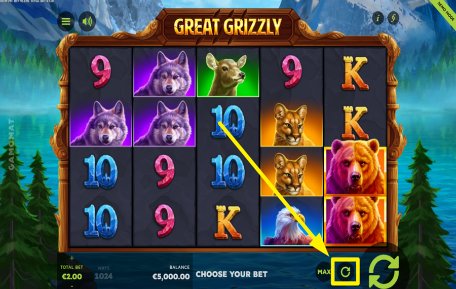 Great Grizzly АКТИВИРУЙТЕ АВТОМАТИЧЕСКИЙ РЕЖИМ.