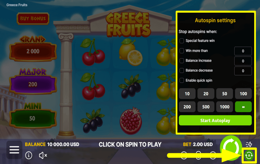 Greece Fruits ELIGE REPRODUCCIÓN AUTOMÁTICA.