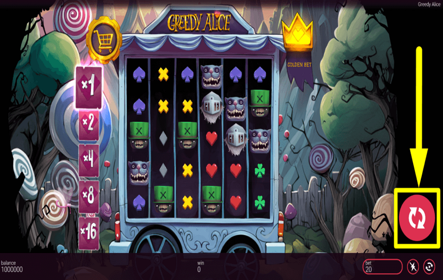 Greedy Alice GO FOR A SPIN.