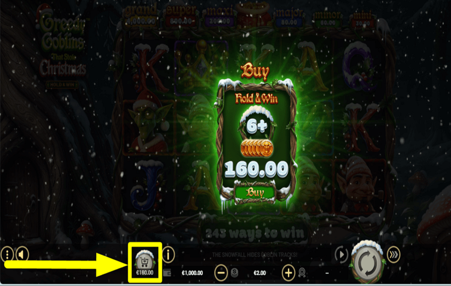 Greedy Goblins That Stole Christmas Hold and Win CLAIM THE BONUS.