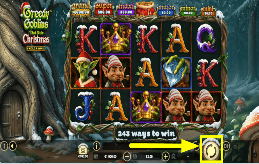 Greedy Goblins That Stole Christmas Hold and Win CHASE THE PRIZE.