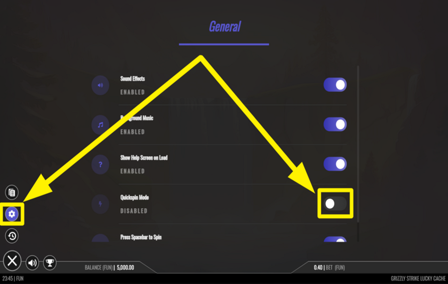 Grizzly Strike Lucky Cache QUICKEN THE GAME!