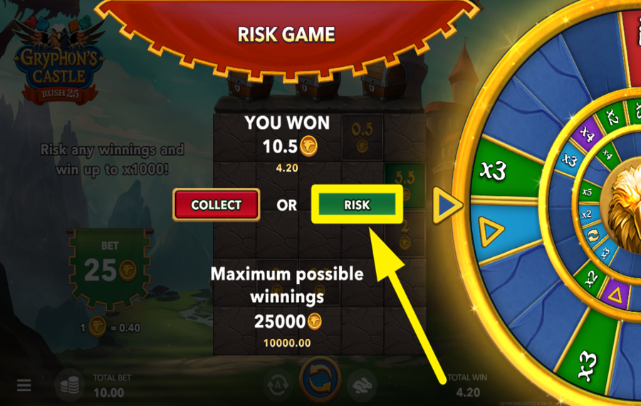 Gryphons Castle Rush 25 TAKE THE RISK!