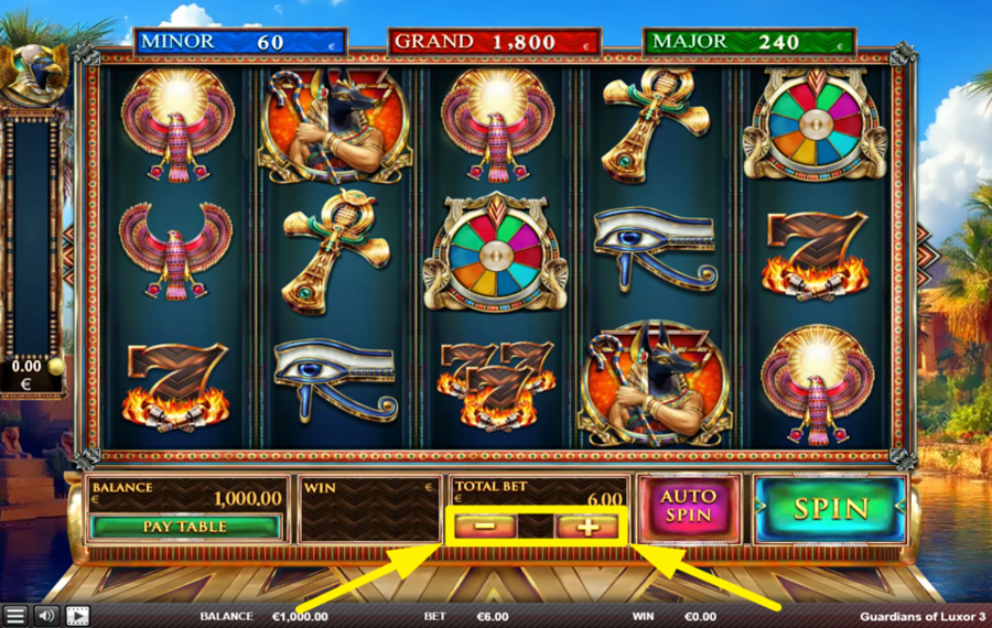 Guardians of Luxor 3 ОПРЕДЕЛИТЕ ОБЩУЮ СТАВКУ.