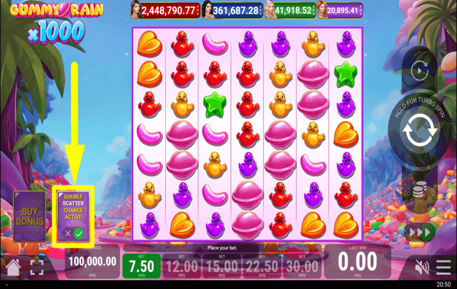 Gummy Rain x1000 NUTZEN SIE DIE CHANCE.