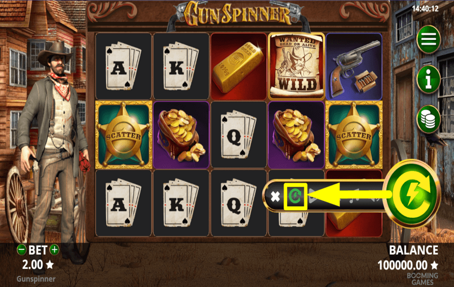 Gun Spinner SPEED UP THE SPINS.