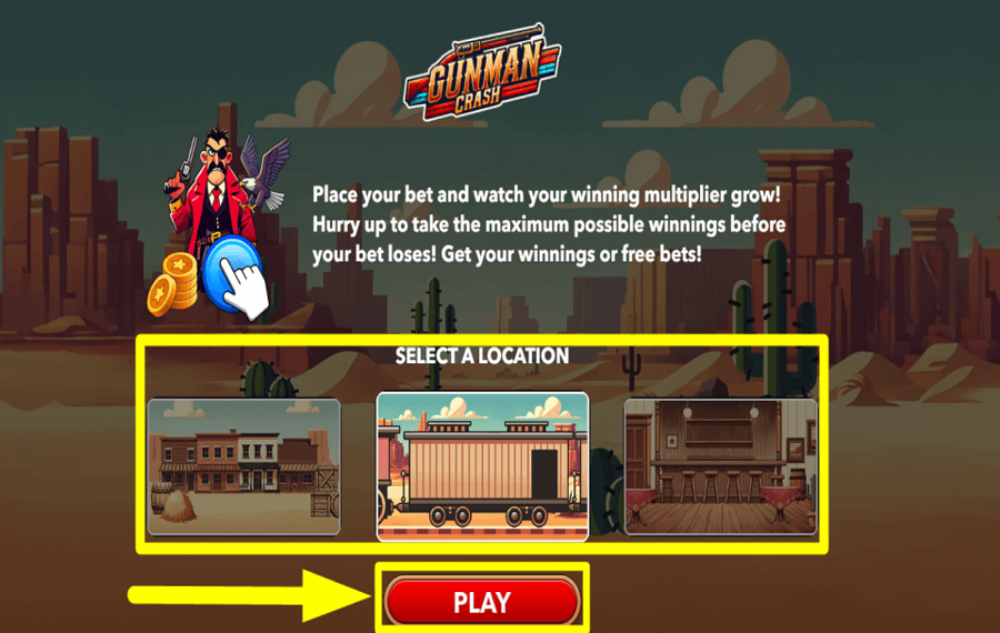 Gunman Crash ОПРЕДЕЛИТЕ МЕСТОПОЛОЖЕНИЕ.