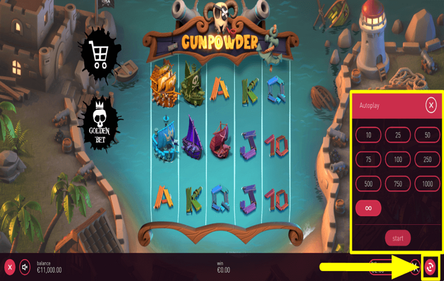 Gunpowder CONTINUA AUTOMATICAMENTE.