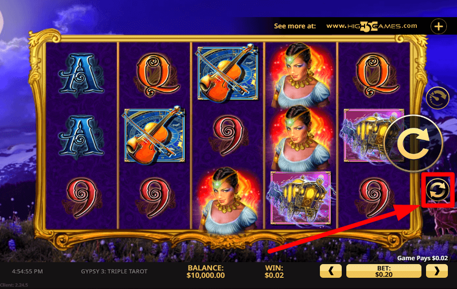 Gypsy 3 Triple Tarot Autoplay