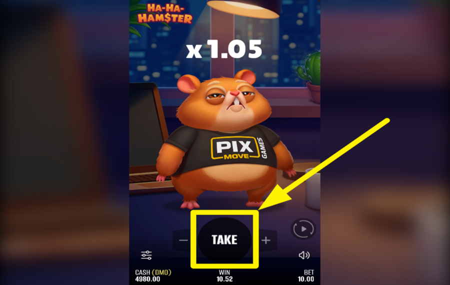 Ha Ha Hamster RECUEILLEZ VOS GAINS.