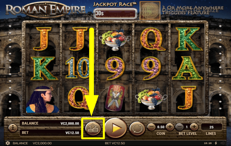 Habanero Roman Empire JOUEZ AVEC LE « PARI MAX ».