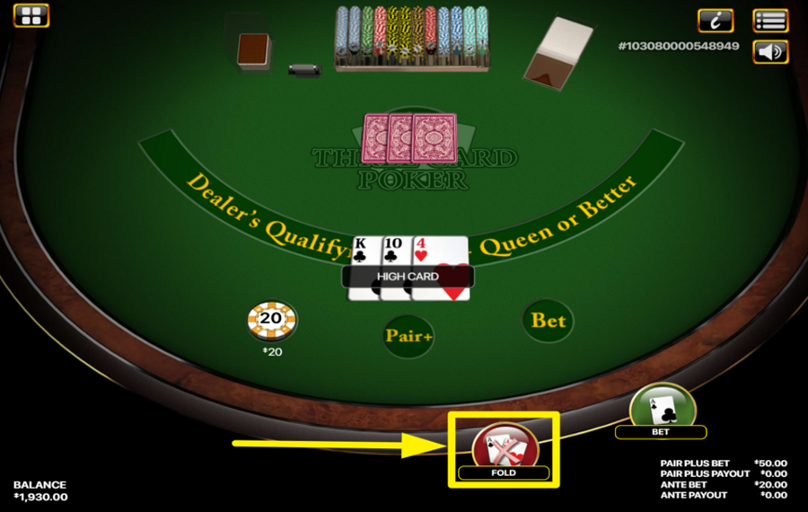 Habanero Three Card Poker ÉVITEZ DE TOUT PERDRE.