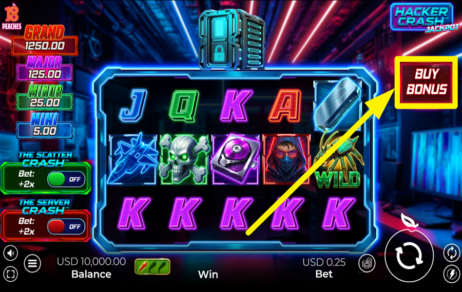 Hacker Crash Jackpot PRENDI UN BONUS!