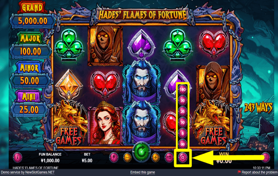 Hades Flames of Fortune CONTINUE WITH AUTOPLAY.