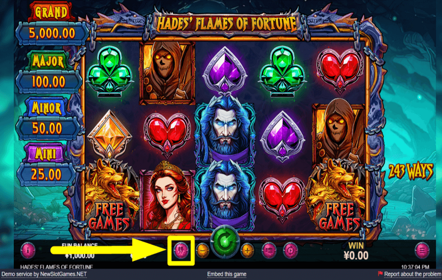 Hades Flames of Fortune CONTROL THE SPEED.