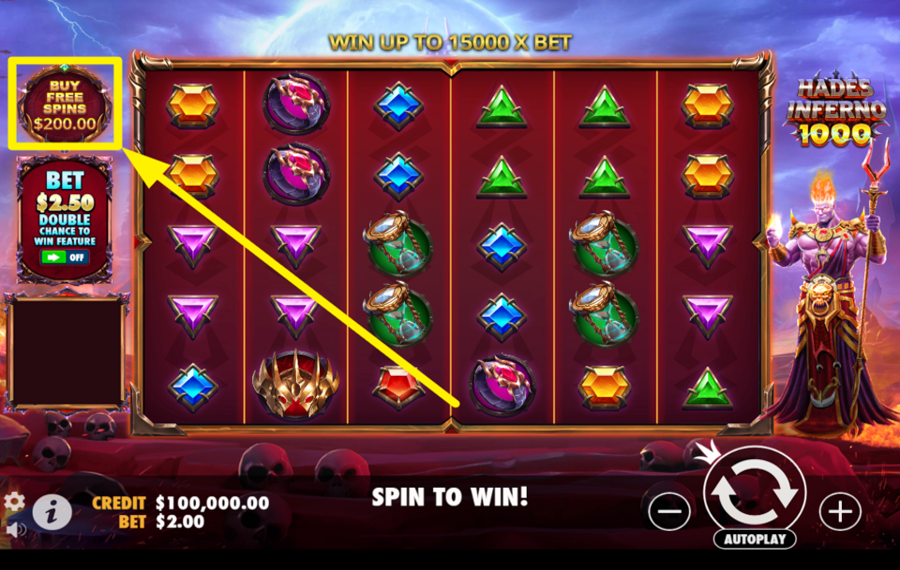 Hades Inferno 1000 COMPRA GIROS GRATIS.