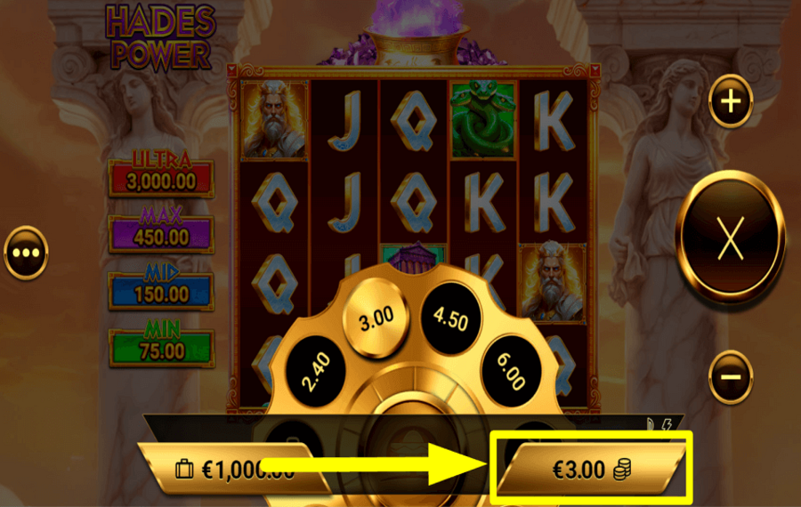 Hades Power CHOOSE YOUR WAGER