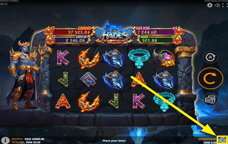 Hades Realm of Fortune ERHÖHRE DAS GESCHWINDIGKEITSMOMENT.