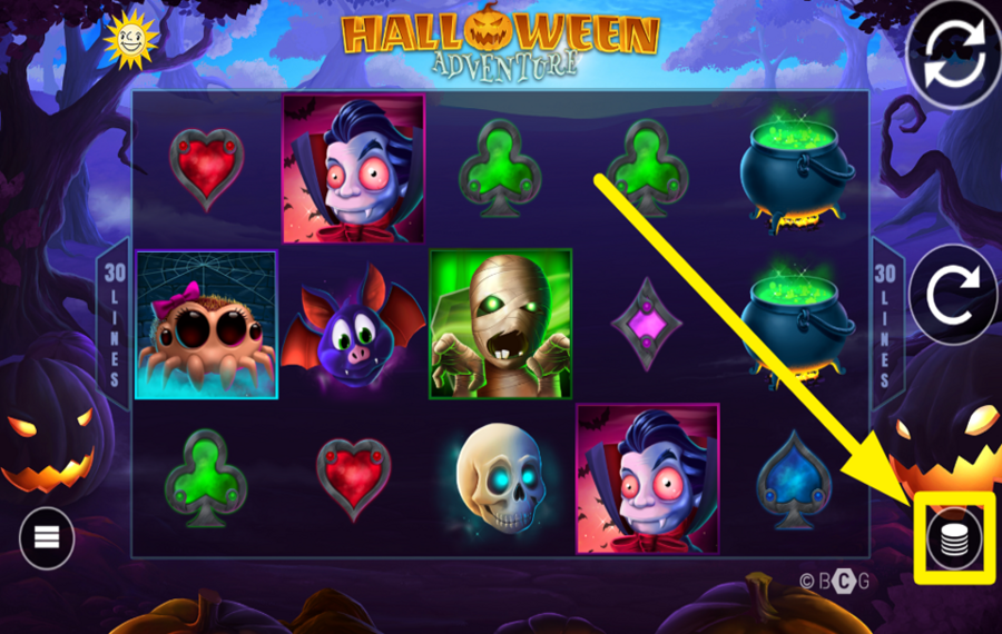 Halloween Adventure Geben Sie Ihren Einsatz an.