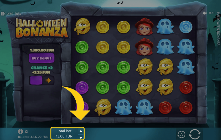 Halloween Bonanza Wählen Sie Ihren Einsatzbetrag