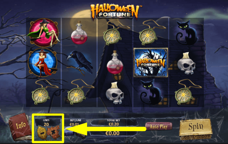 Halloween Fortune PLANEN SIE DIE GEWINNLINIEN.