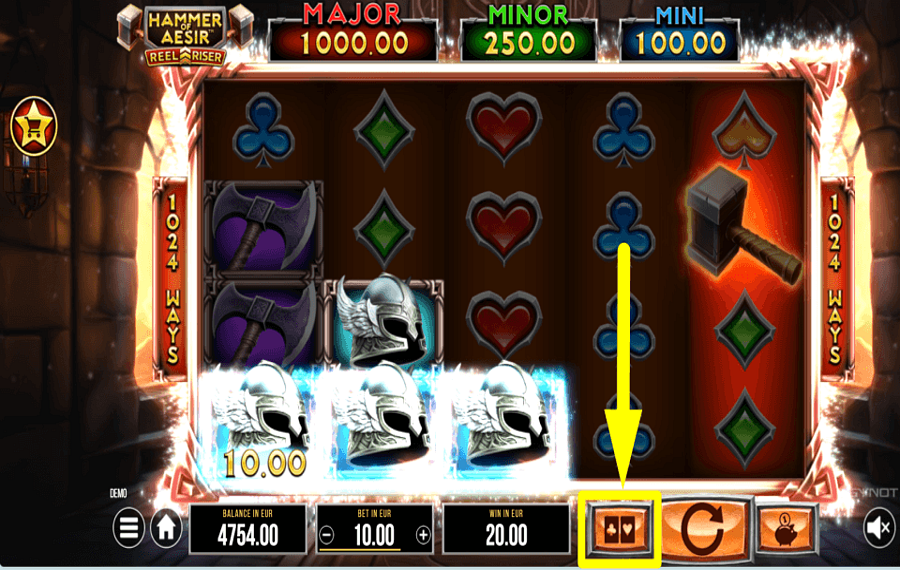 Hammer of Aesir CONTINUE GAMBLING.