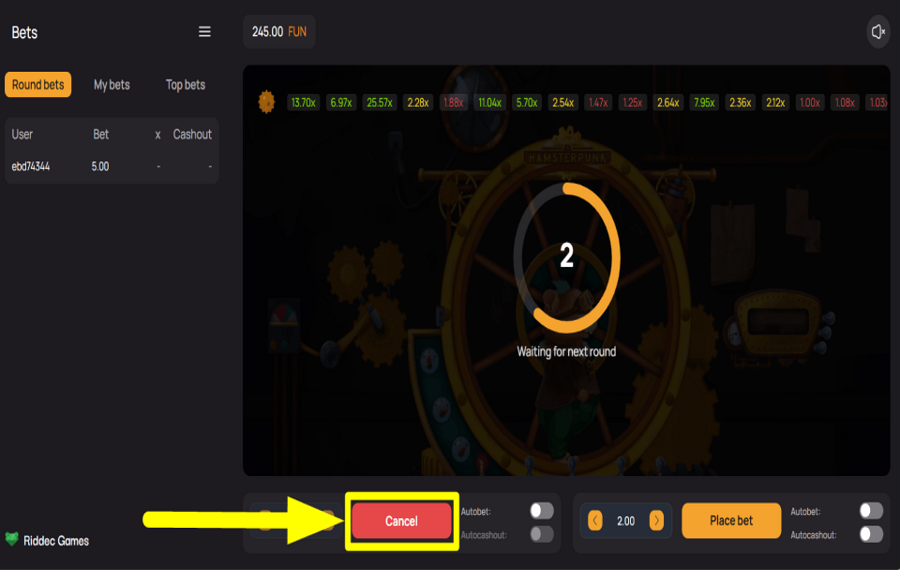 Hamsterpunk Crash POSTPONE THE ROUND.
