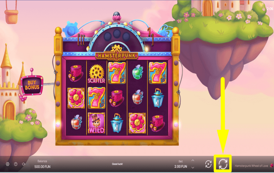 Hamsterpunk Wheel of Love START GAMBLING.