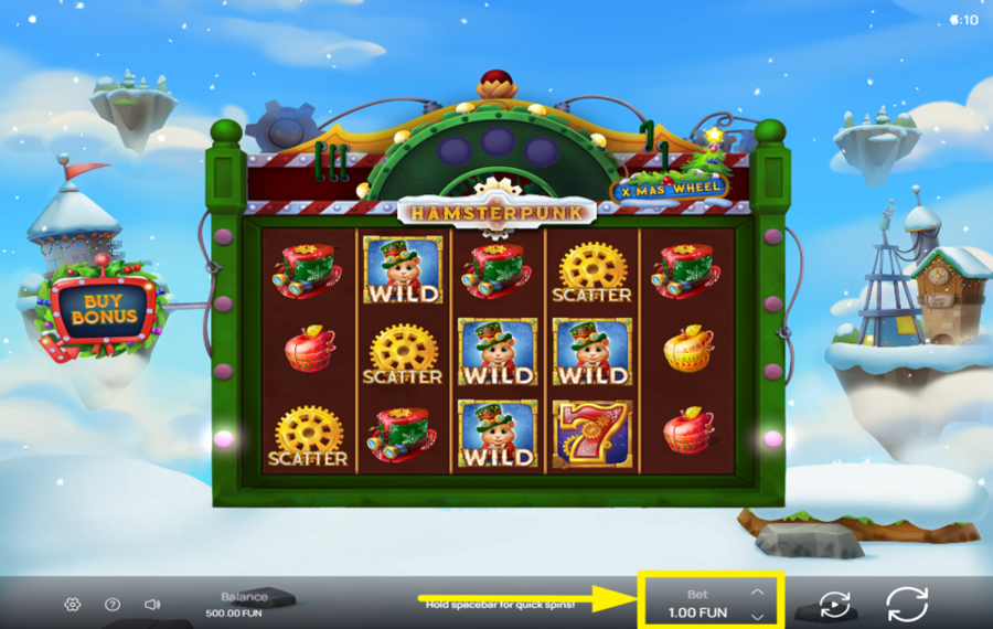 Hamsterpunk XMas Wheel SET YOUR WAGER.