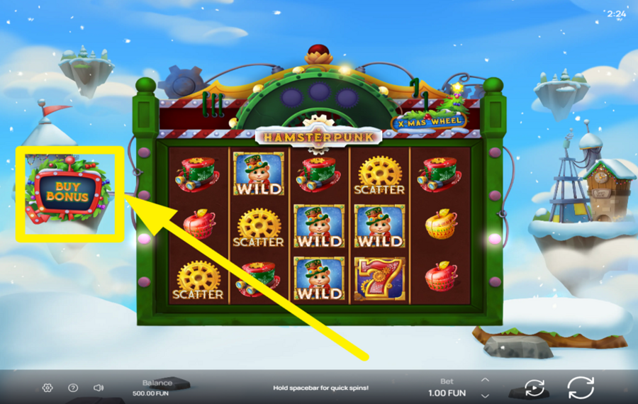 Hamsterpunk XMas Wheel STRIVE FOR MORE!