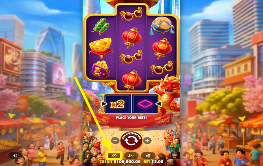 Happy Dragon DÉCLENCHEUR DE ROTATION AUTOMATIQUE.