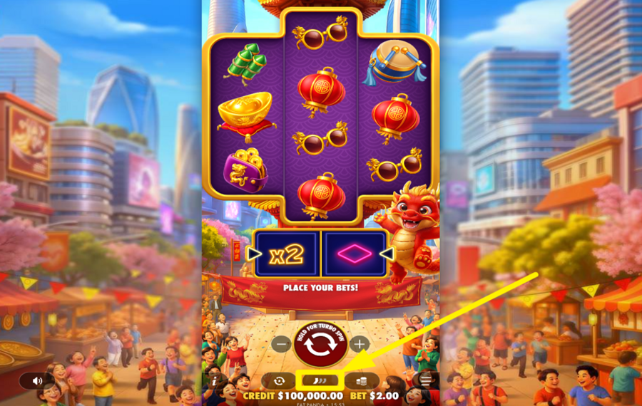 Happy Dragon AUGMENTER LA VITESSE DE ROTATION.