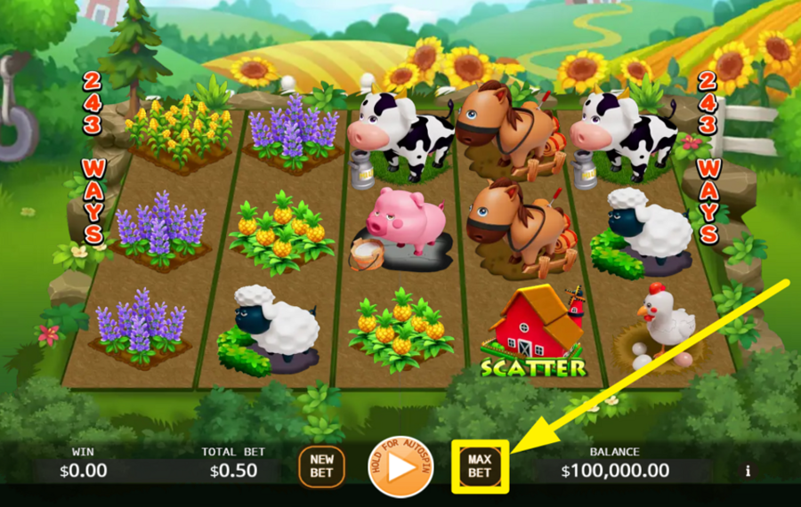 Happy Grange ACTIVATE THE ULTIMATE WAGER LEVEL.