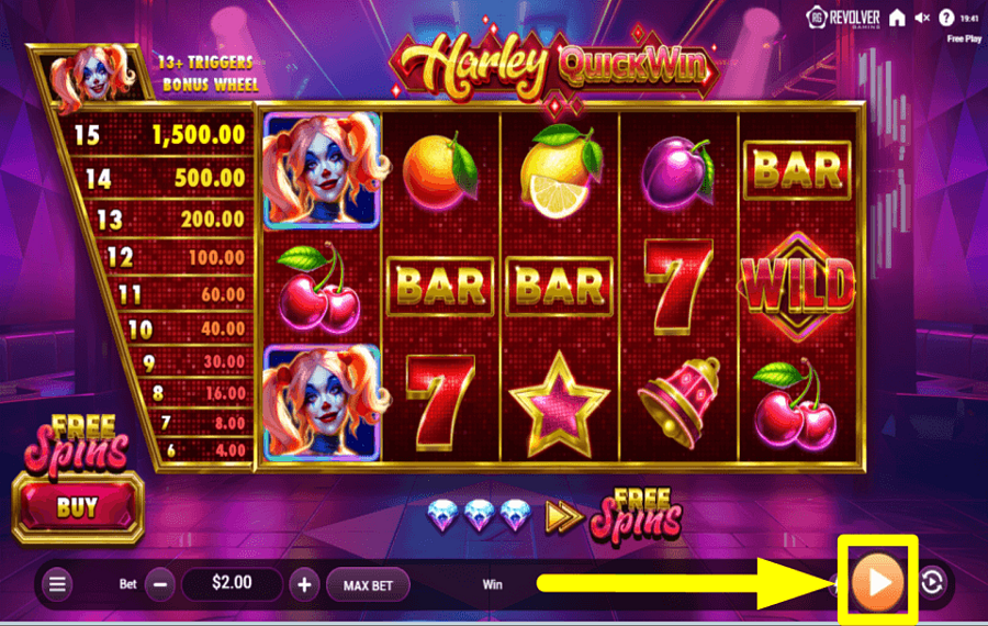 Harley QuickWin TENTATIVE DE JEU DE RÊVE.