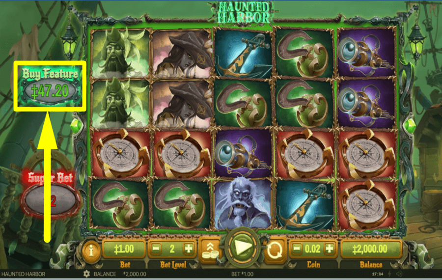 Haunted Harbor OBTENEZ DES FONCTIONNALITÉS BONUS.