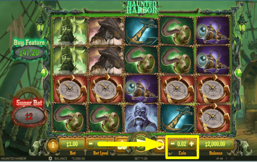 Haunted Harbor AJUSTER LA VALEUR DE LA PIÈCE.