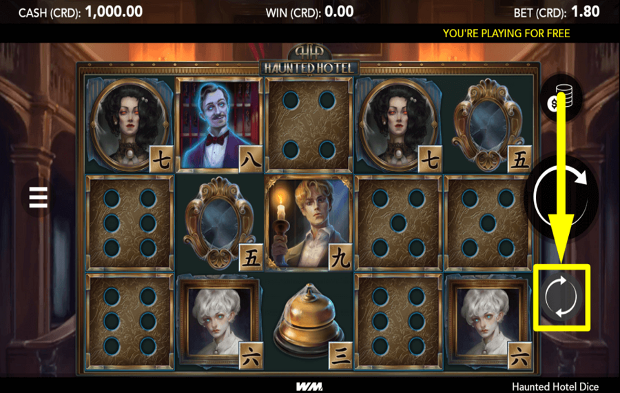 Haunted Hotel Dice ALLOW AUTOPLAY.