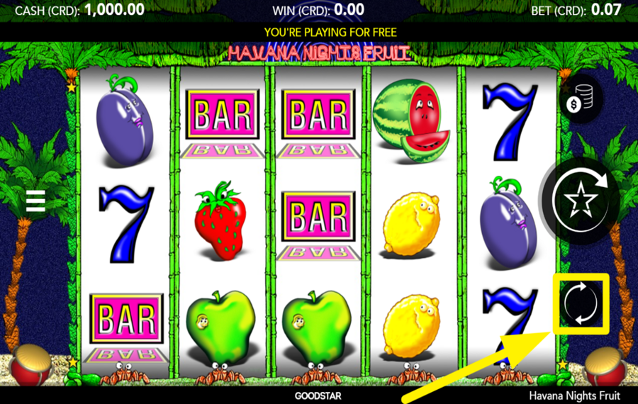 Havana Nights Fruit USE AUTOMATED SPINS.