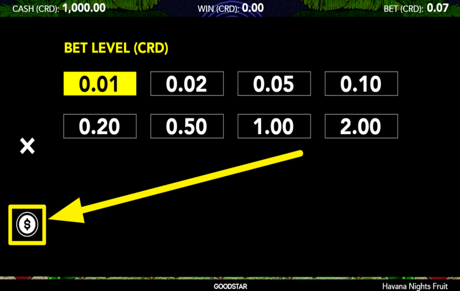 Havana Nights Fruit CHOOSE THE HIGHEST WAGER LIMIT.