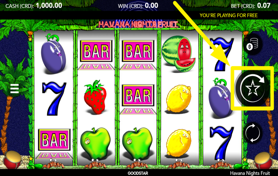 Havana Nights Fruit SPIN FOR VICTORY!