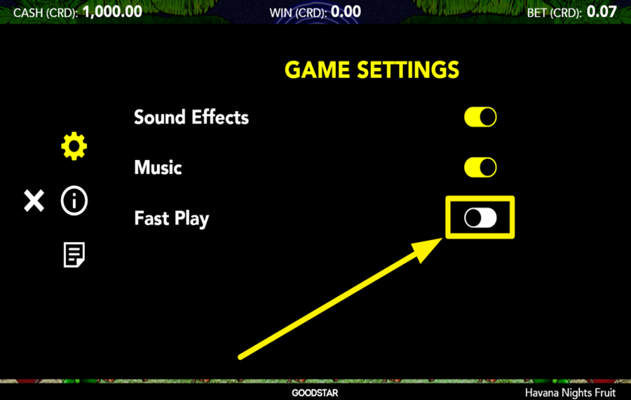 Havana Nights Fruit AMP UP THE GAME.