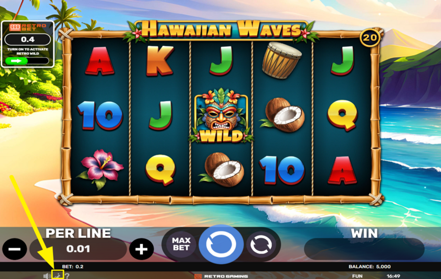 Hawaiian Waves DIE DREHUNGEN BESCHLEUNIGEN.