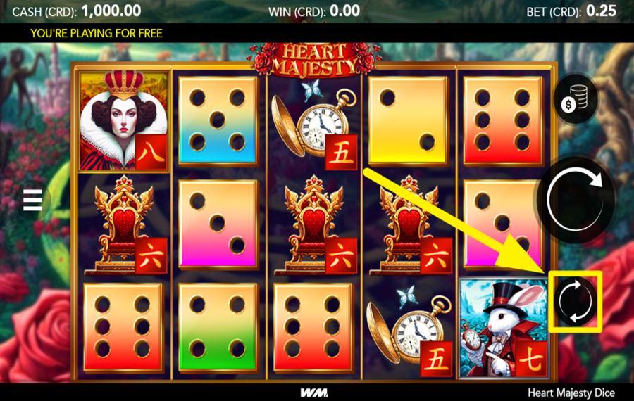 Heart Majesty Dice TRIGGER AUTOMATIC PLAY.
