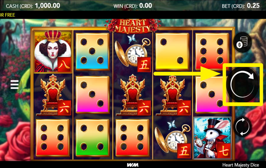 Heart Majesty Dice SPIN FOR SUCCESS!