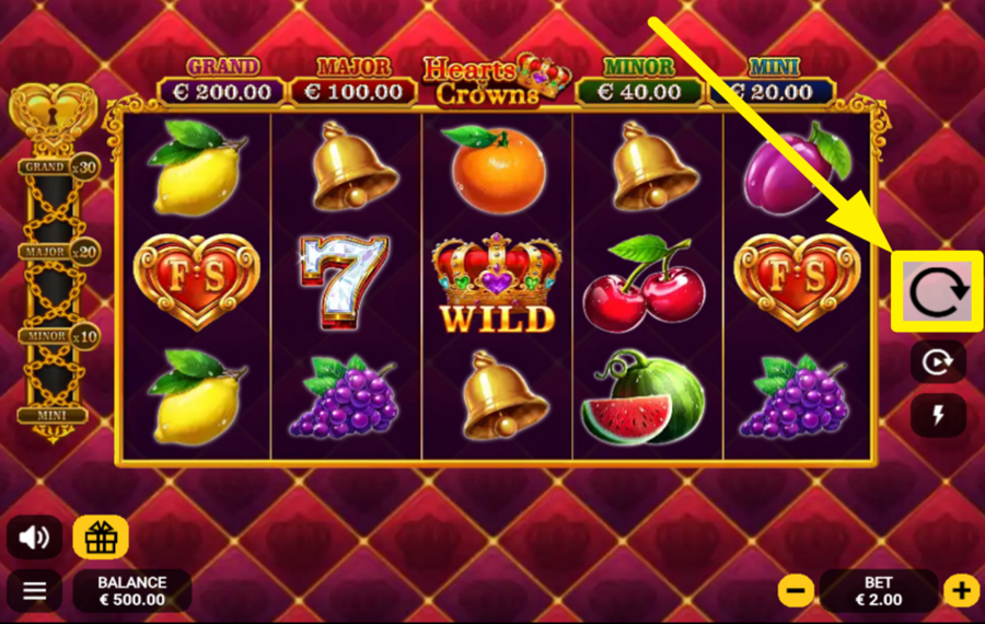 Hearts and Crowns SPIN FOR SUCCESS!