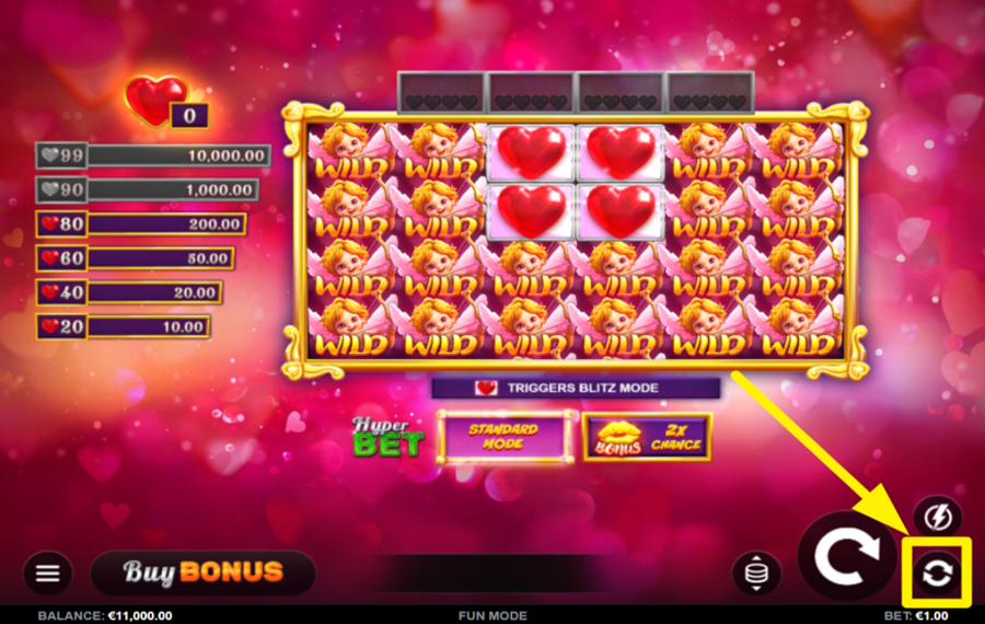 Hearts Bounty Blitz ЗАПУСК АВТОМАТИЧЕСКИХ ВРАЩЕНИЙ.