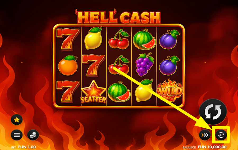 Hell Cash ACTIVER LA LECTURE AUTOMATIQUE.