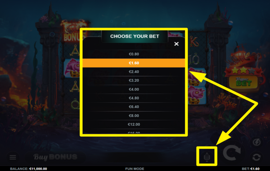 Hell Chef Goes Fishing CHOISISSEZ UN MONTANT DE PARI.