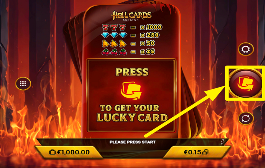 Hellcards Scratch JOUER LE JEU.